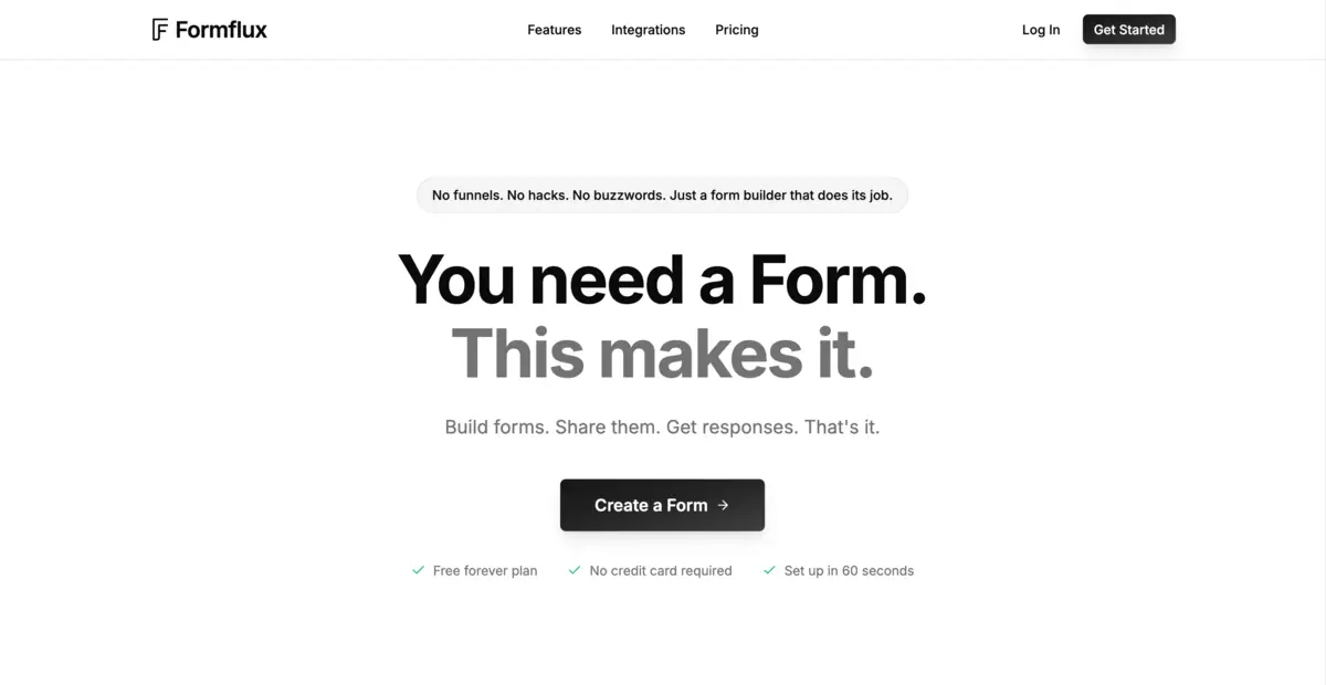 Formflux screenshot 1