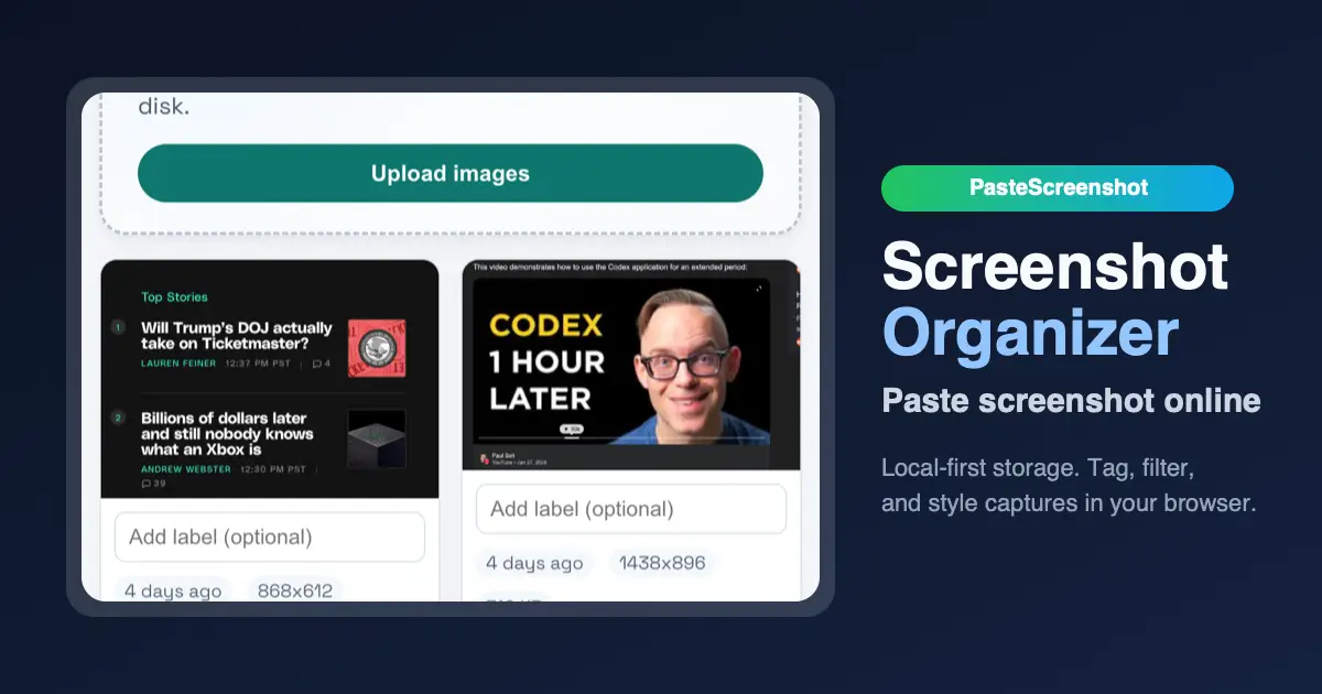 PasteScreenshot screenshot 1
