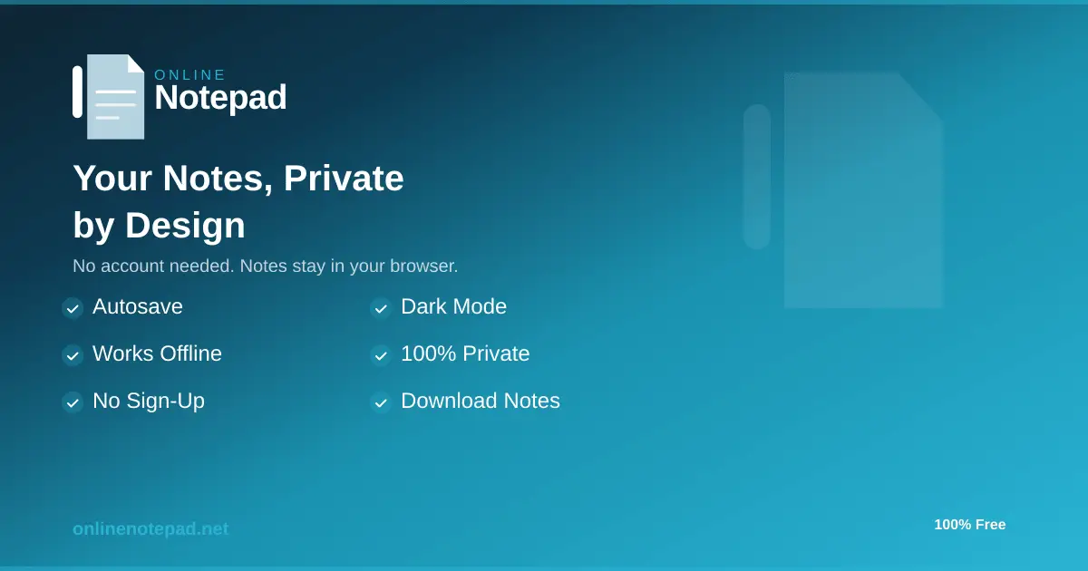 Online Notepad product image