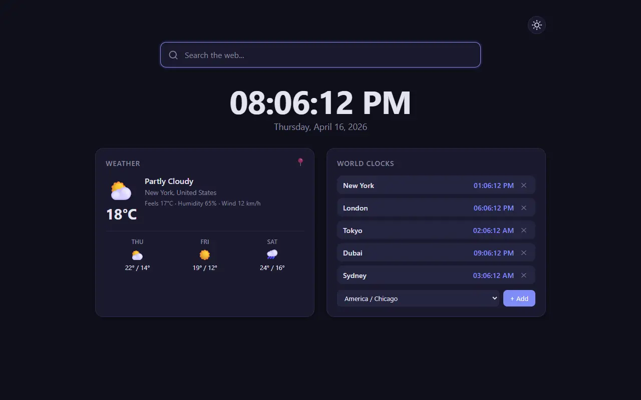 Weather Clock Dashboard product image