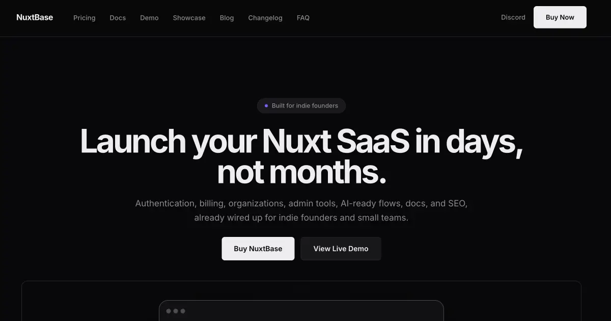 NuxtBase product image