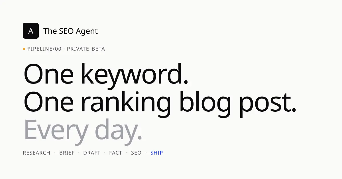The SEO Agent product image