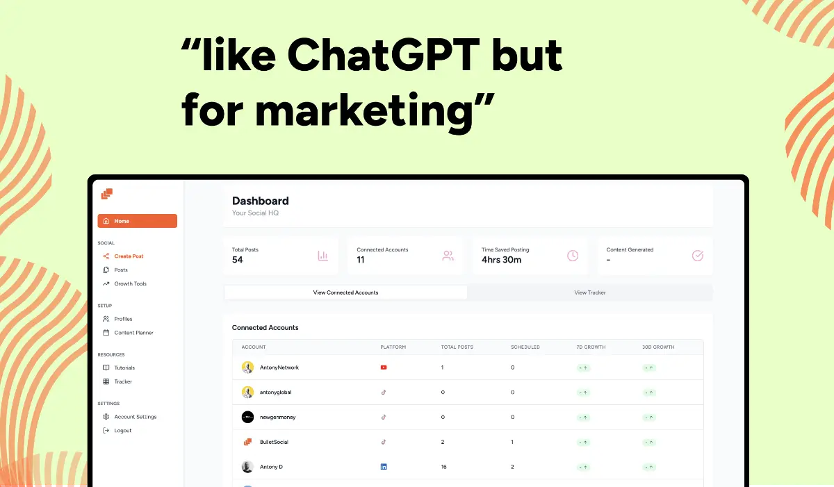 BulletSocial screenshot 1