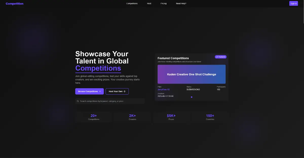 Competition.ae screenshot 1