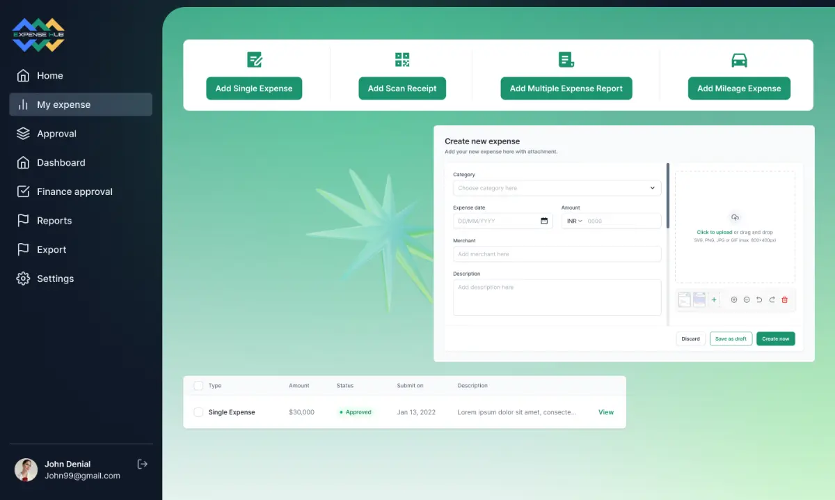 Expense Hub screenshot 1