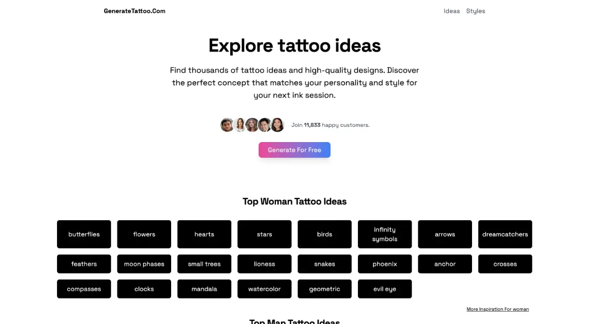 generate tattoo screenshot 1