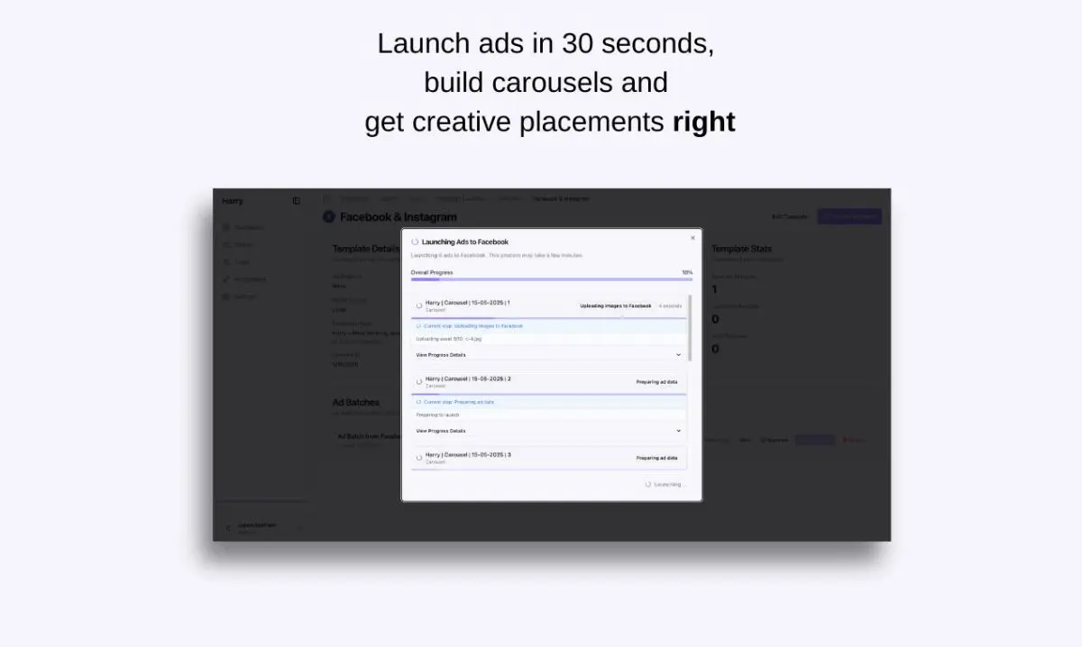 Harry - Bulk Ad Launcher screenshot 1