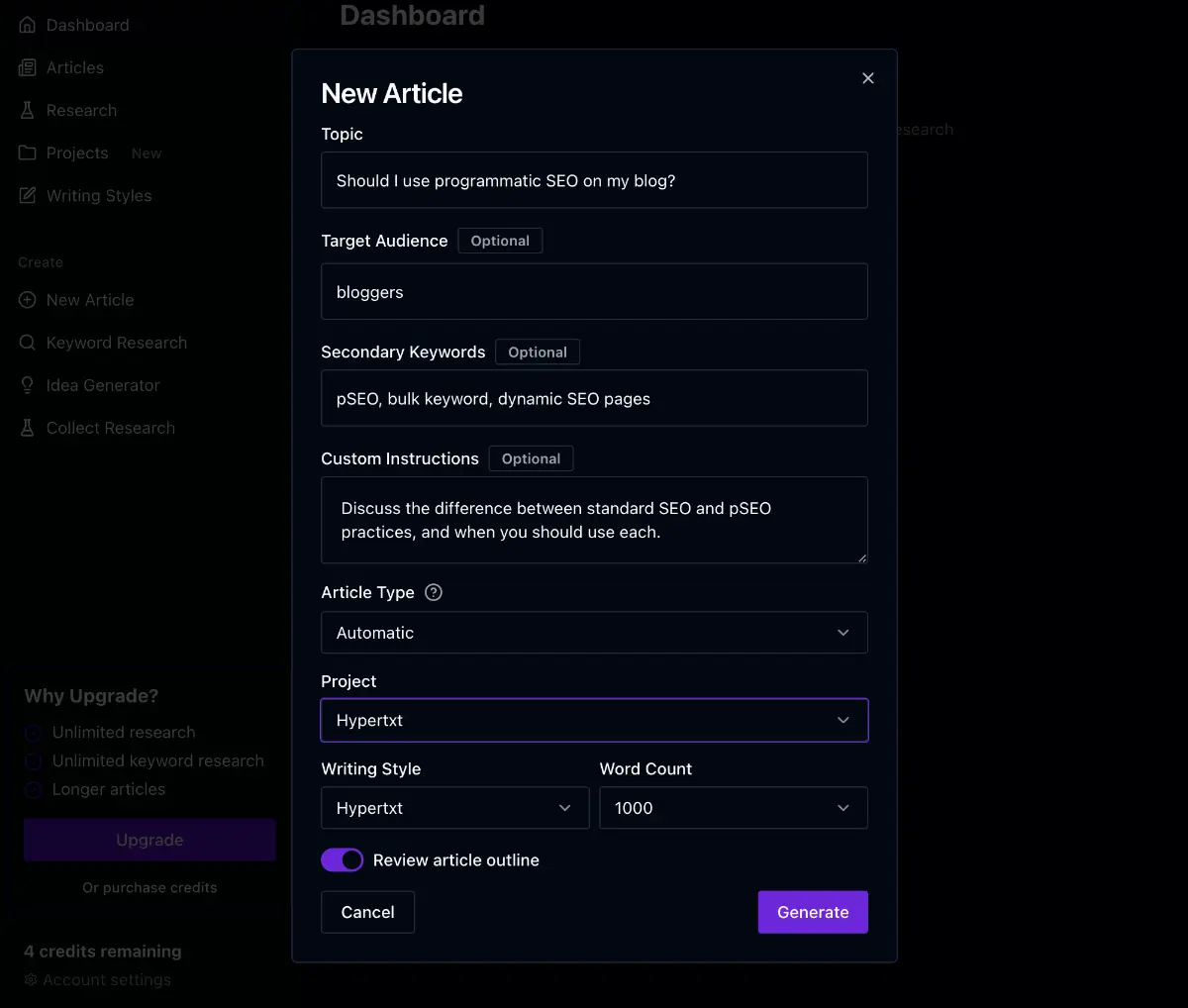 Hypertxt screenshot 1