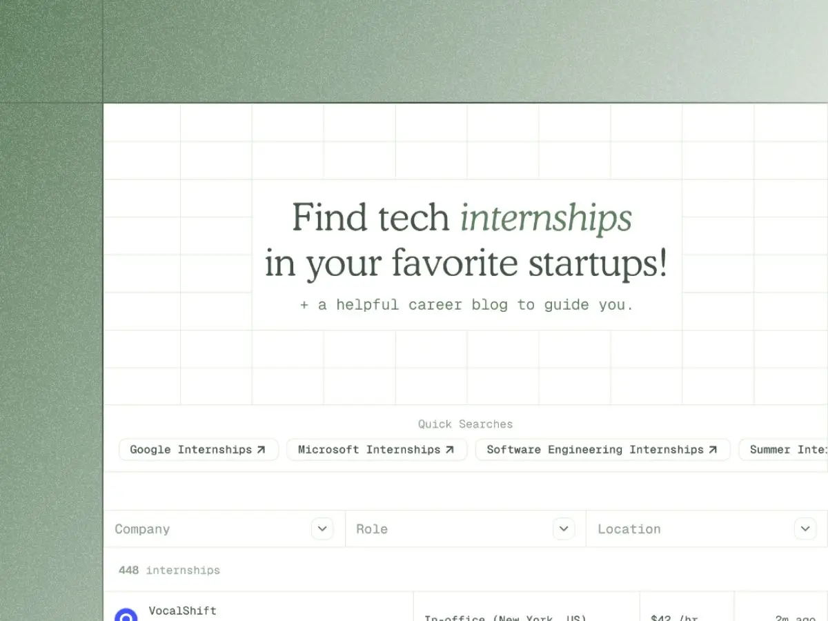 Internshipp screenshot 1