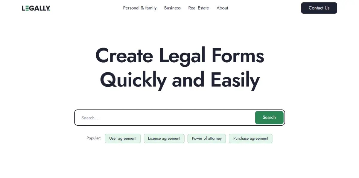 Legally.io screenshot 1
