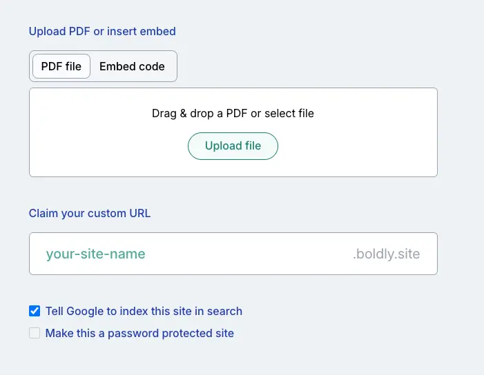 Boldly: Docs to Sites Instantly screenshot 1