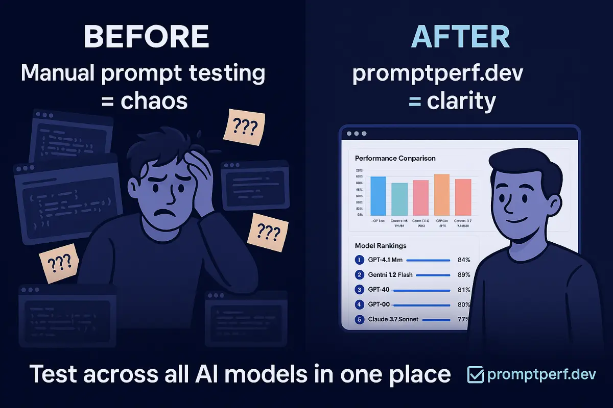 PromptPerf screenshot 1