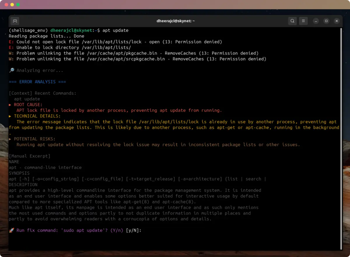 Shellsage screenshot 1