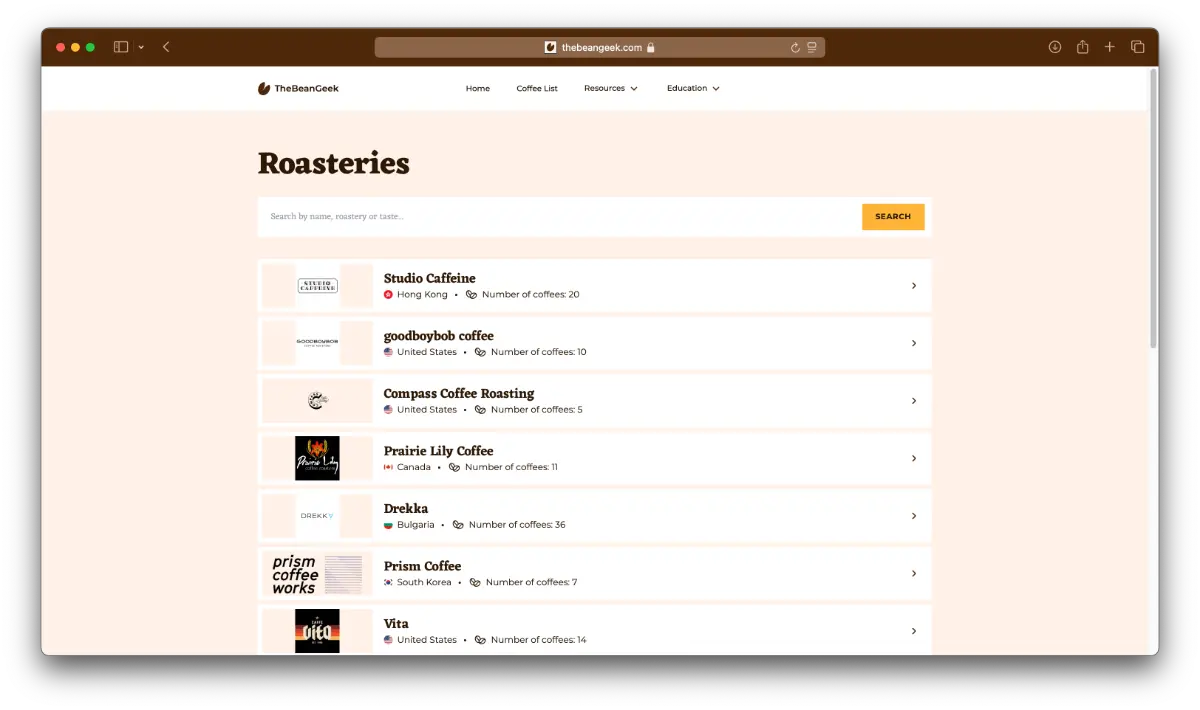 TheBeanGeek screenshot 1