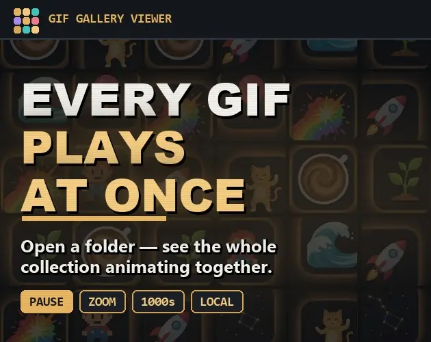 Animated GIF Gallery Viewer screenshot 1