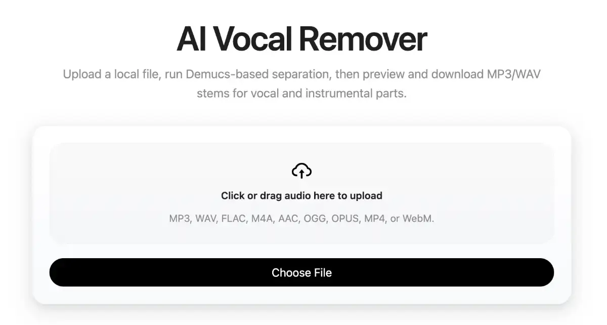 AI Vocal Remover screenshot 1