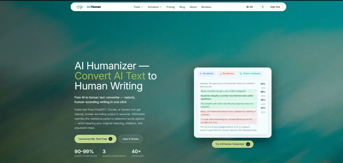 Ai2human screenshot 1
