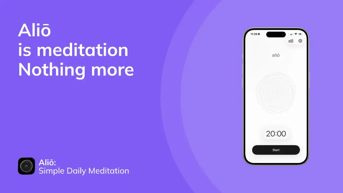 Aliō: Simple Daily Meditation screenshot 1