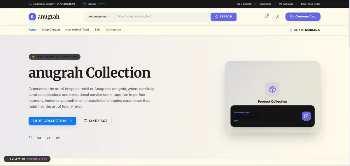 Anogre Store screenshot 1