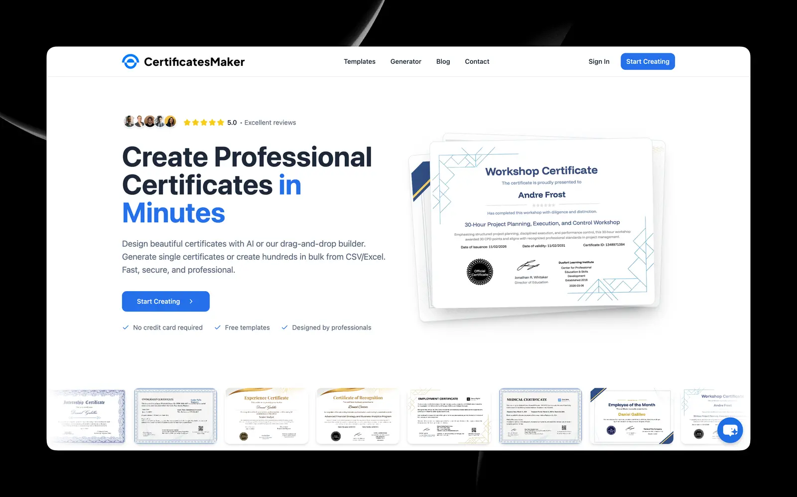 CertificatesMaker screenshot 1