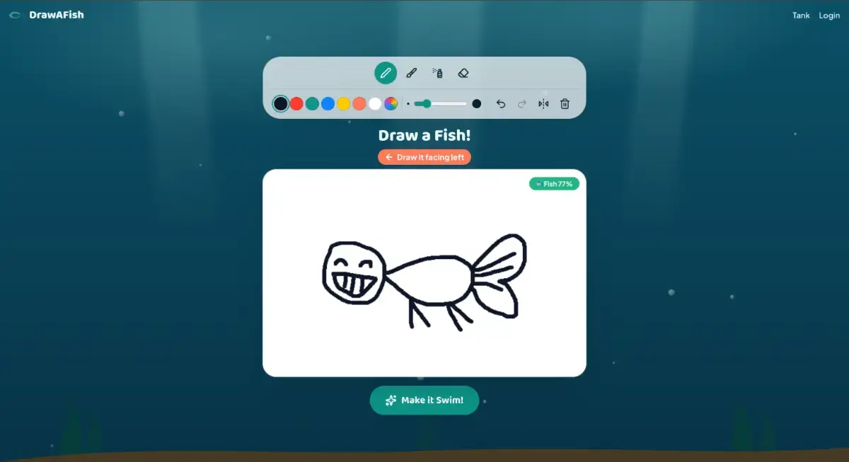 Draw a Fish screenshot 1
