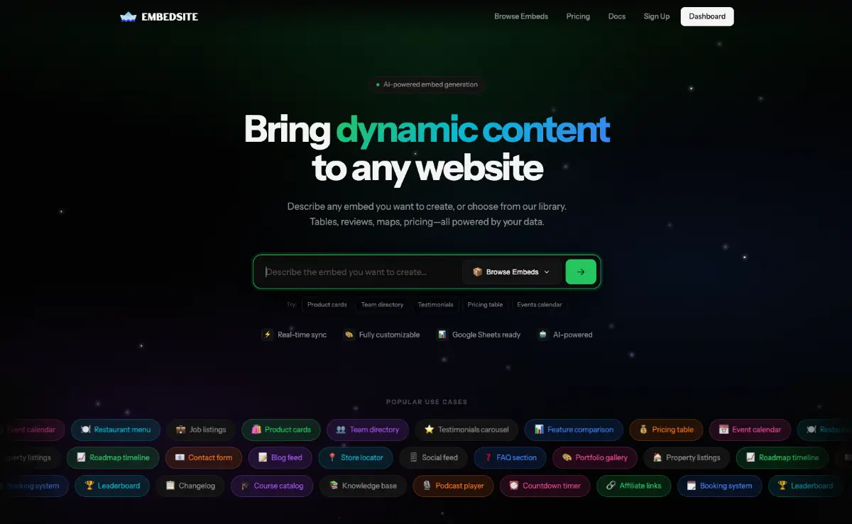 EmbedSite screenshot 1