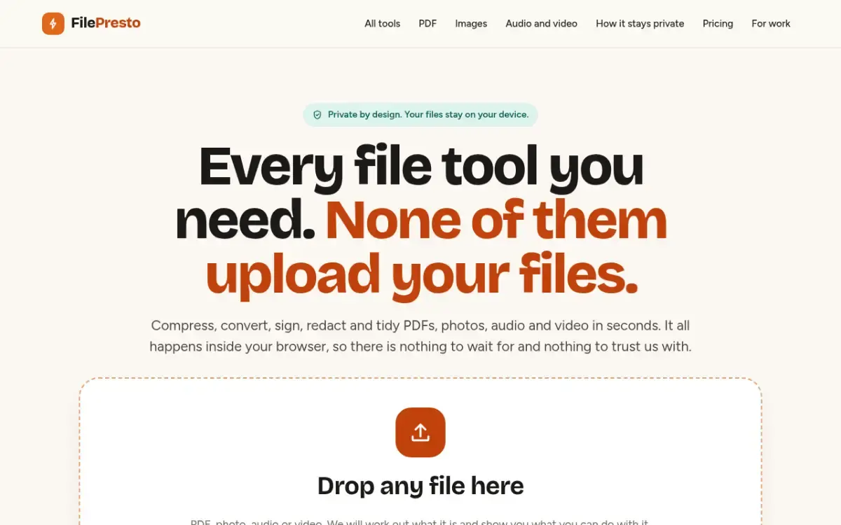 FilePresto screenshot 1