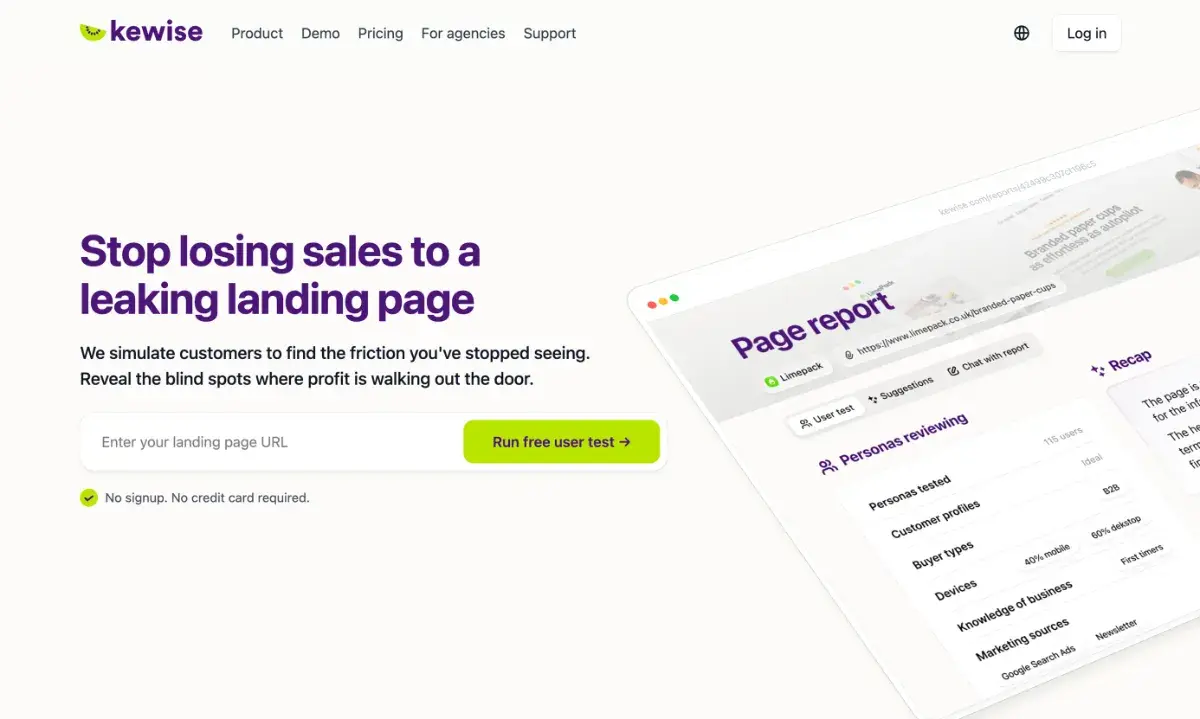 Kewise screenshot 1