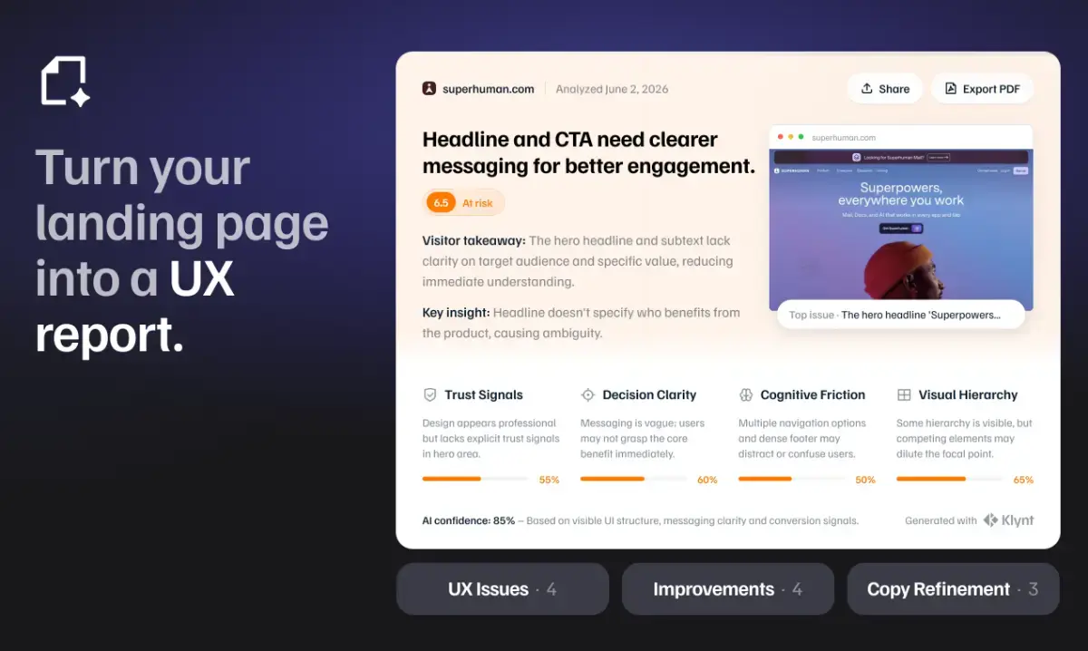 Klynt screenshot 1