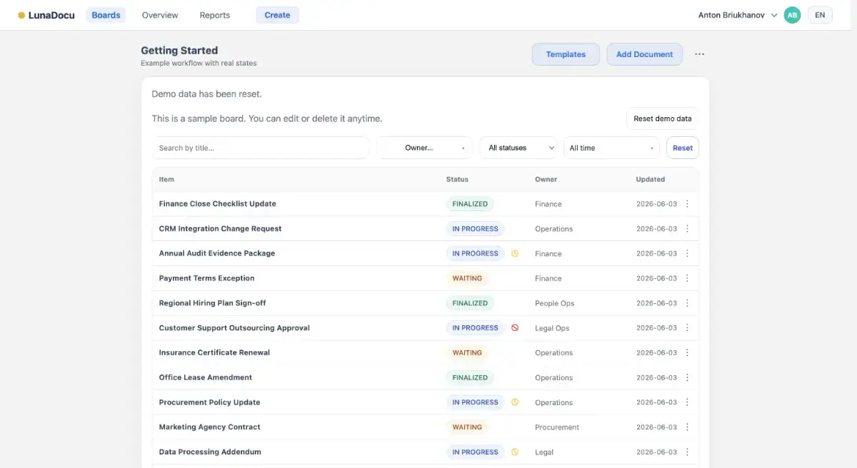 LunaDocu screenshot 1