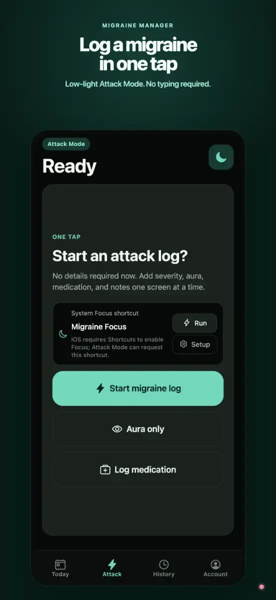 Migraine Manager screenshot 1