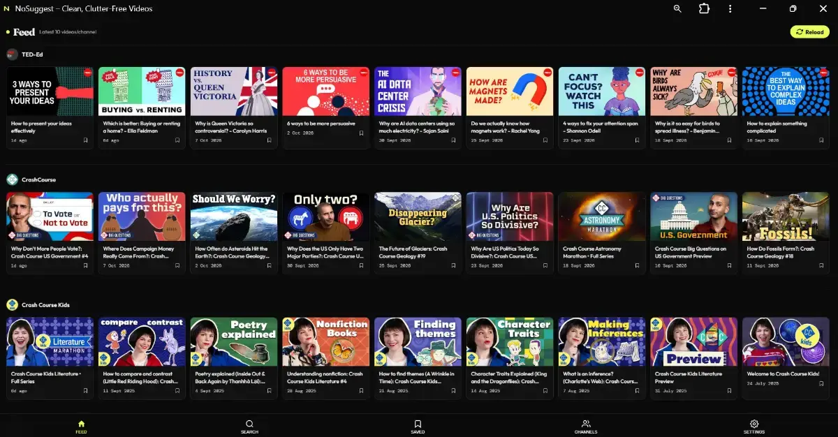 NoSuggest screenshot 1