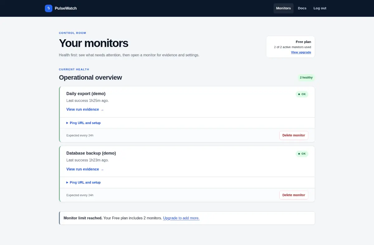 PulseWatch screenshot 1