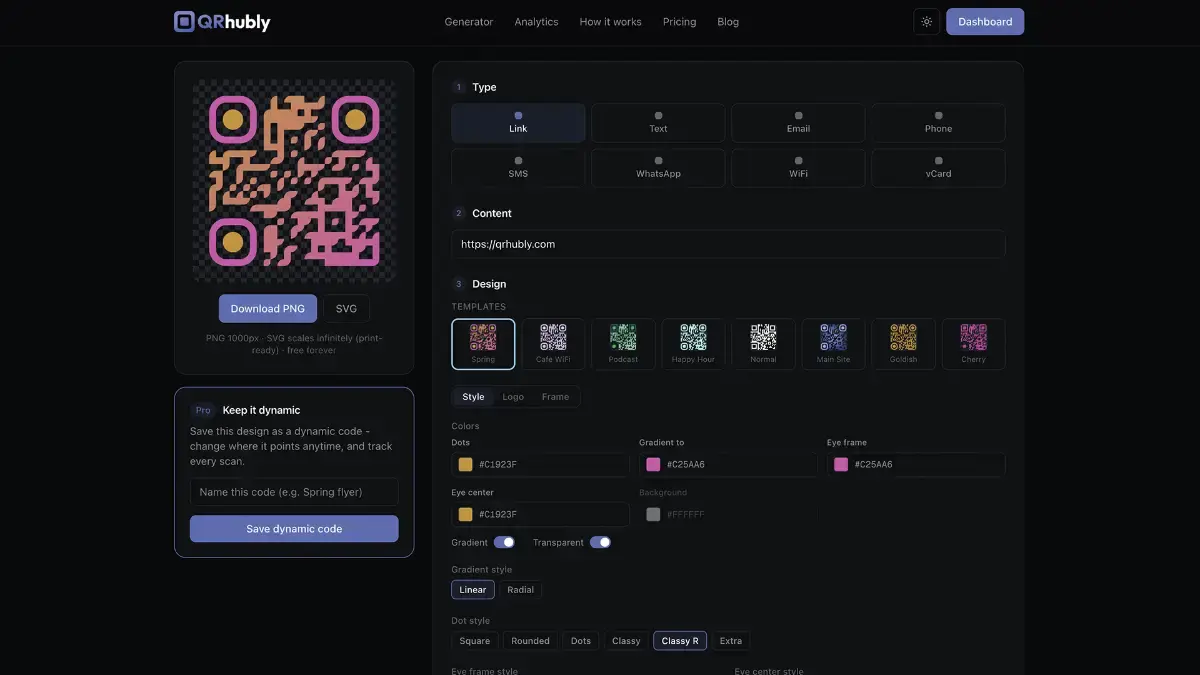 QRhubly screenshot 1