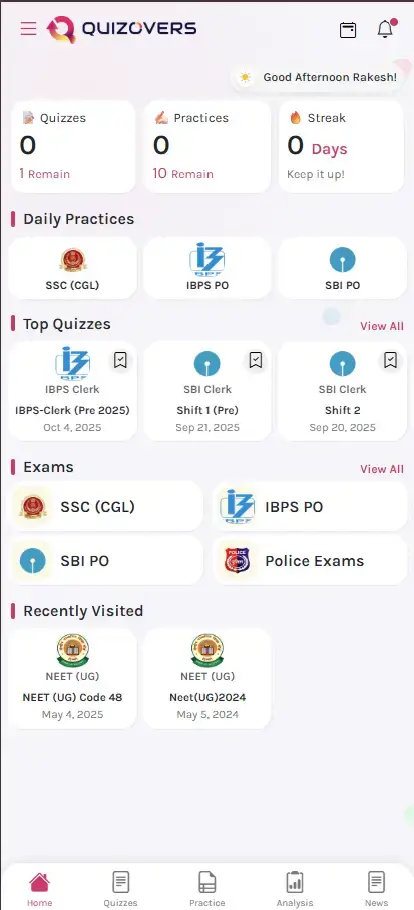 Quizovers screenshot 1