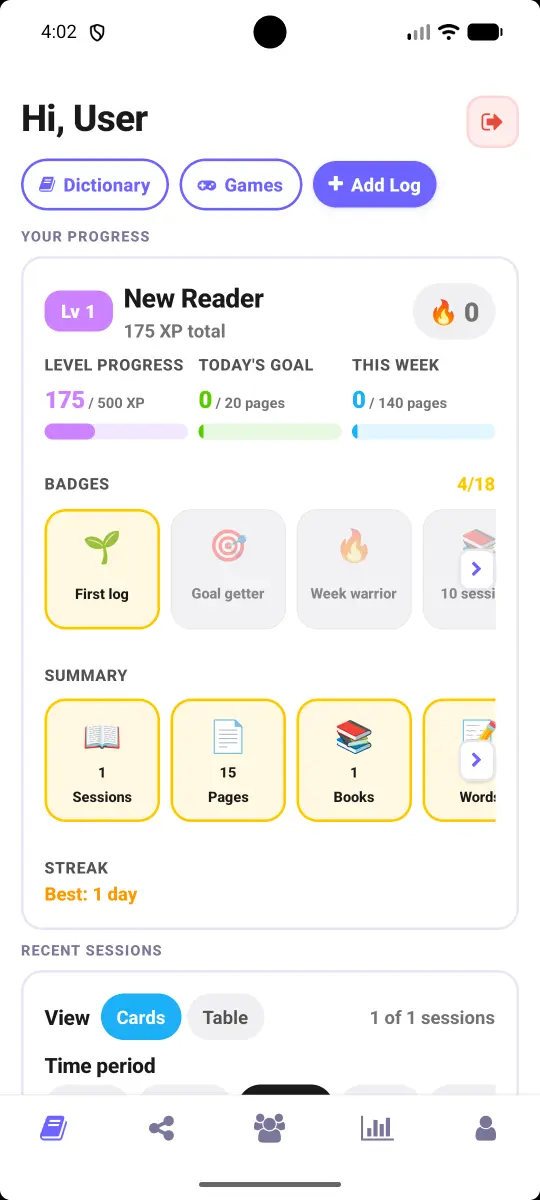 Read and Log screenshot 1