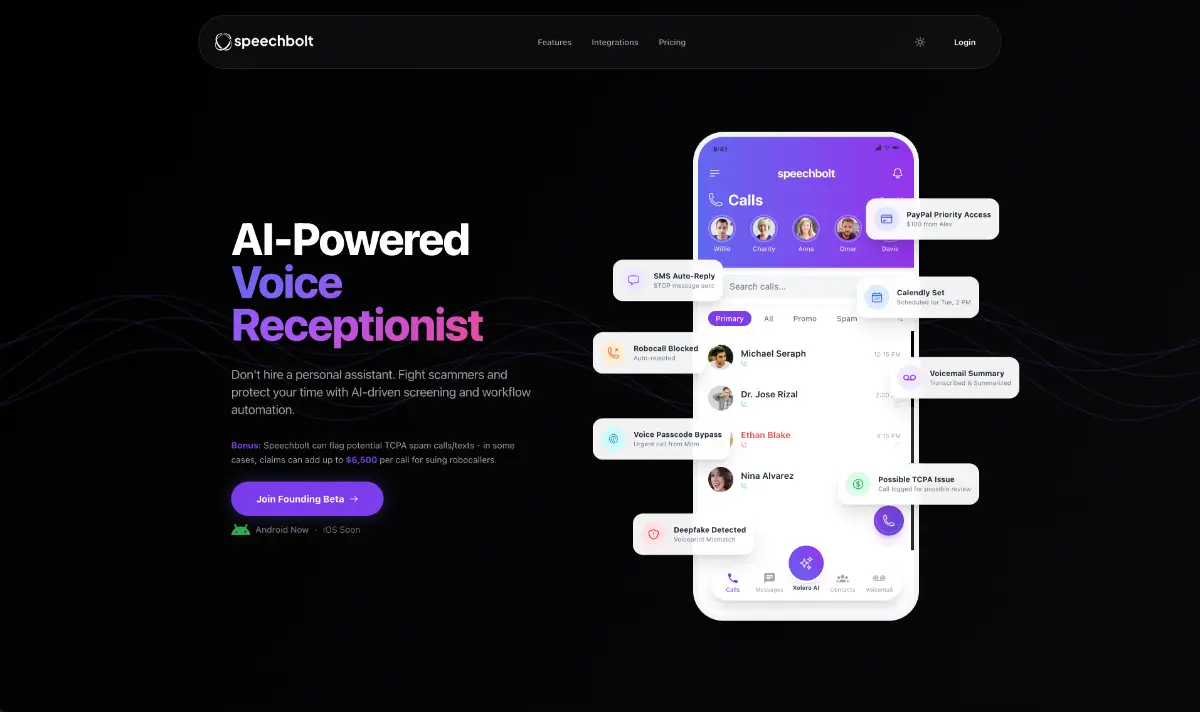 Speechbolt screenshot 1
