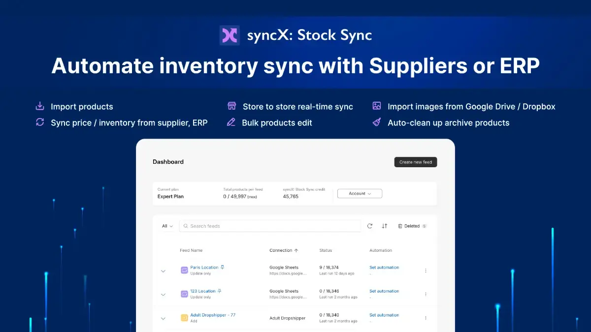 syncX Stock Sync screenshot 1