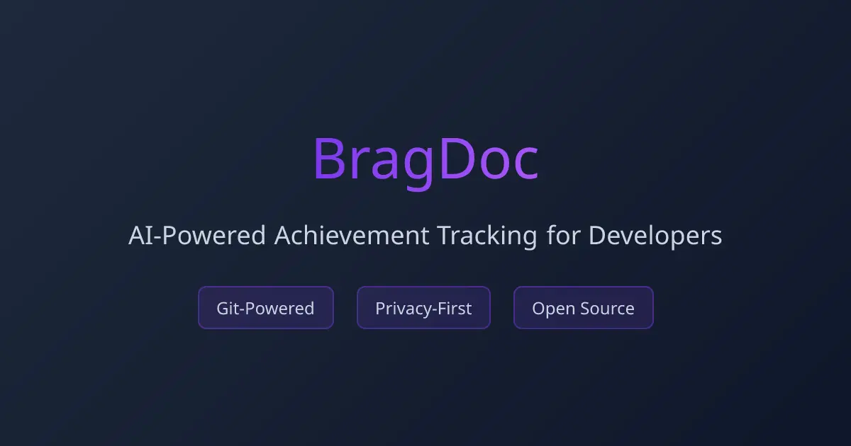 BragDoc screenshot 1