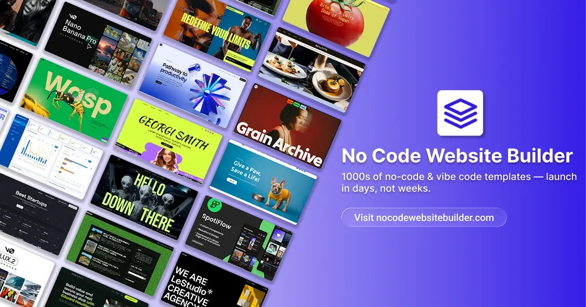 No Code Website Builder screenshot 1