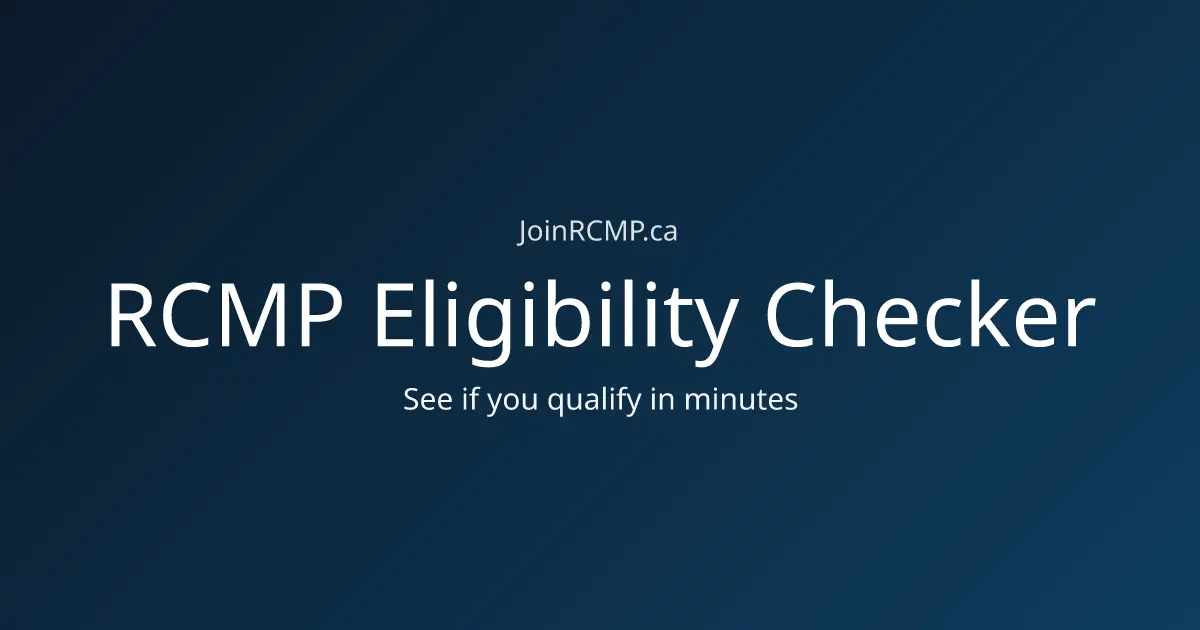 RCMP Eligibility Checker screenshot 1