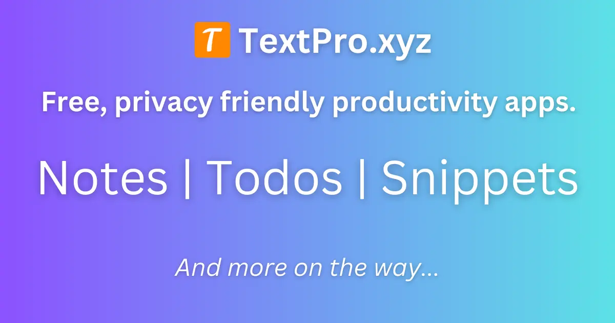 TextPro Notes product image