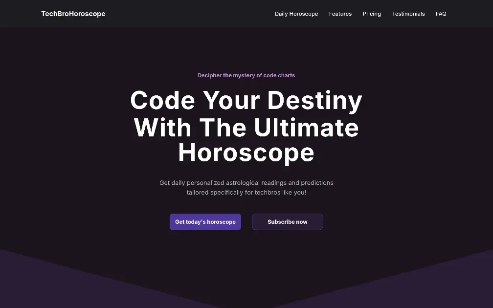 TechBroHoroscope product image