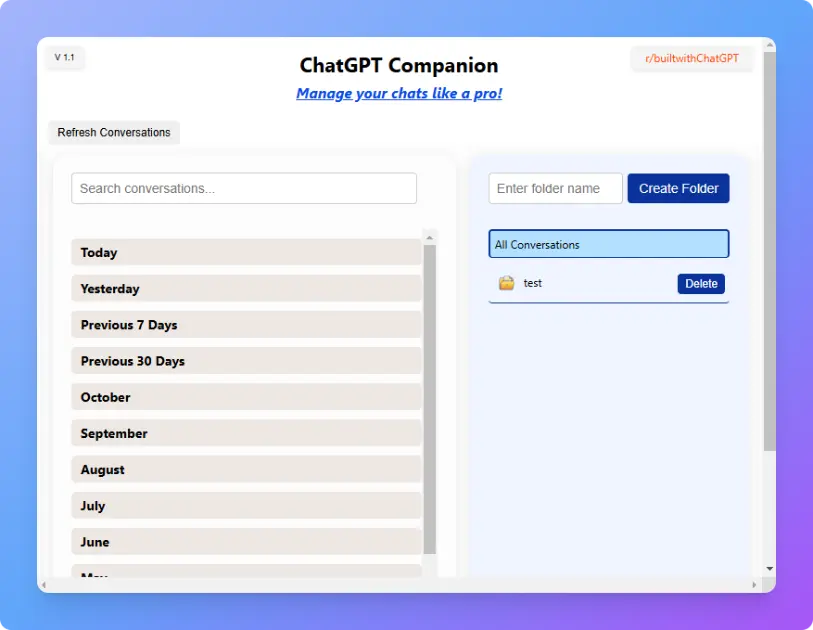 ChatGPT Companion product image