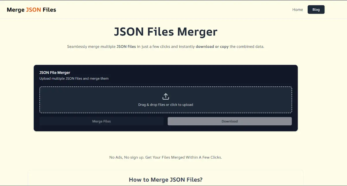 Merge JSON Files product image