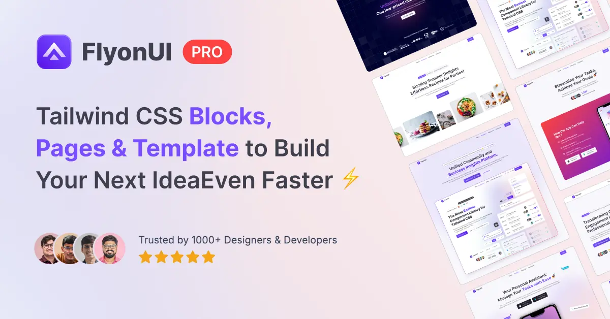 FlyonUI Blocks product image