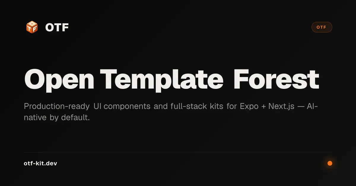 OTF Open Template Forest product image