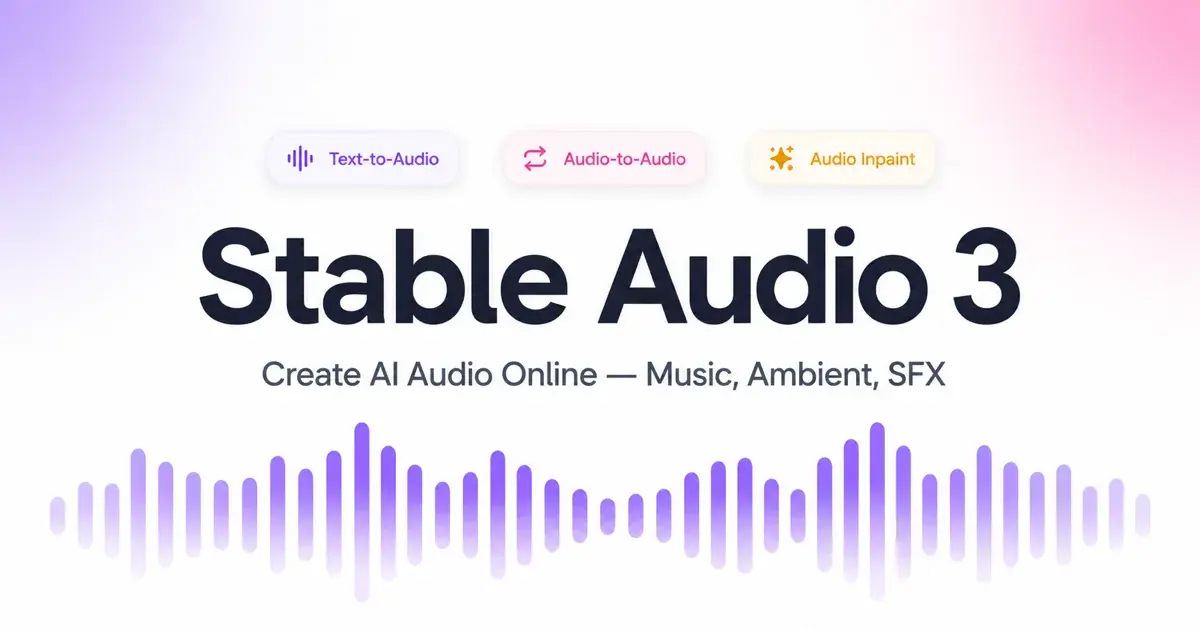 Stable Audio 3 product image