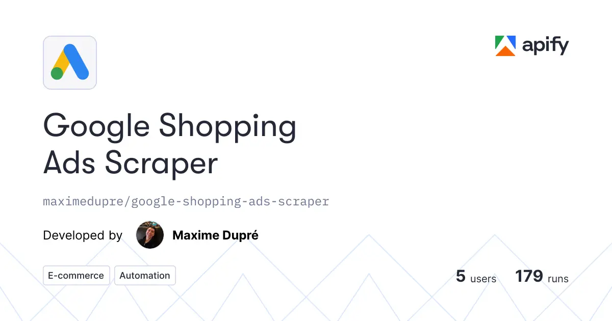 Google Shopping Ads Scraper product image