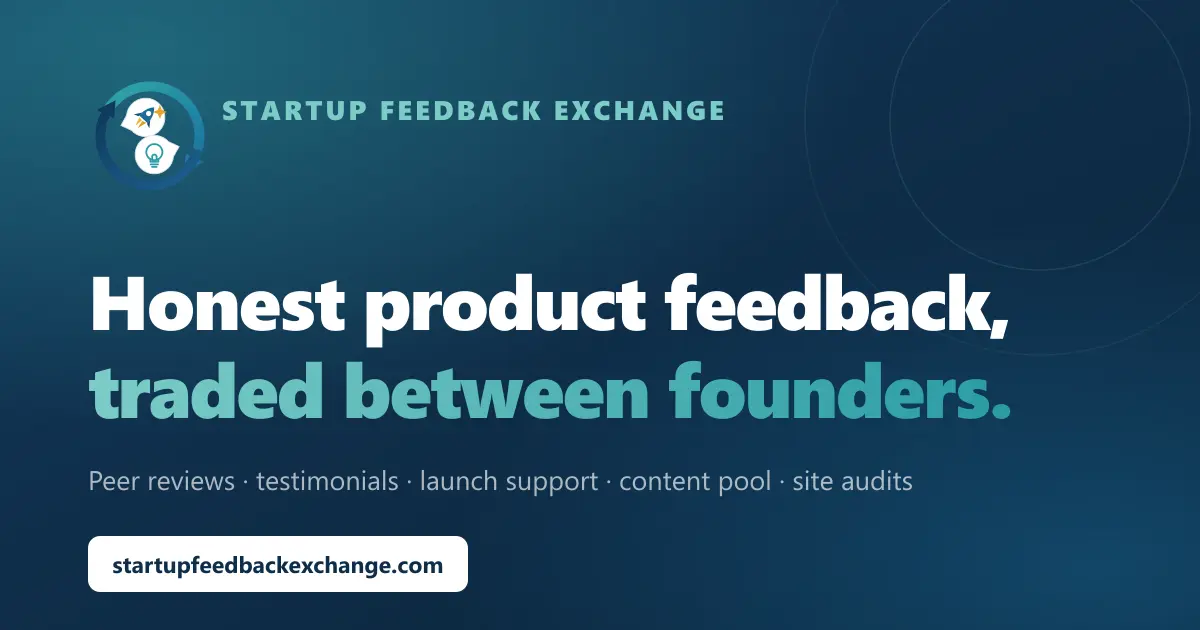 StartupFeedbackExchange product image